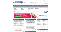 Desktop Screenshot of economy-sectors.startpage.co.uk