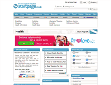 Tablet Screenshot of health.startpage.co.uk