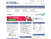 Tablet Screenshot of luxury.startpage.co.uk