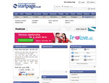Tablet Screenshot of humour.startpage.co.uk