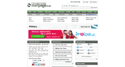 Desktop Screenshot of military.startpage.co.uk