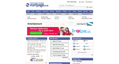 Desktop Screenshot of entertainment.startpage.co.uk
