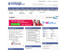 Tablet Screenshot of culture.startpage.co.uk